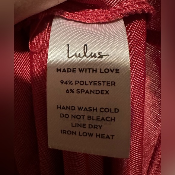 NEW NWT Lulu’s Pink Mesh Long-sleeve Cross-front  Bodysuit Size Small - Picture 5 of 8